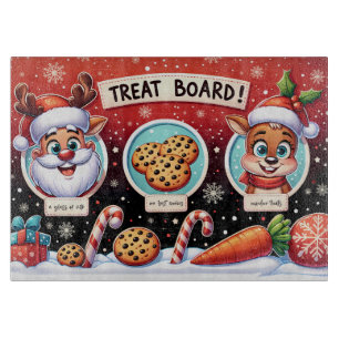 Christmas Eve Treat Board Gift Milk & Cookies