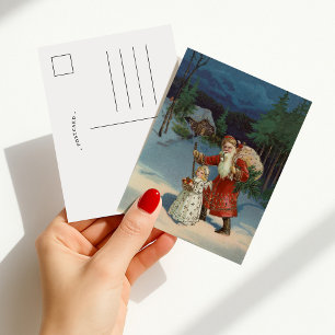 Christmas Eve   Vintage Holiday Postcard
