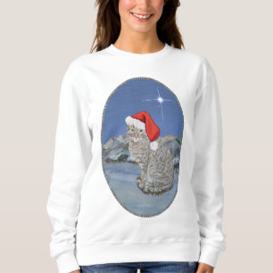 Christmas Evening Tabby Cat Sweatshirt