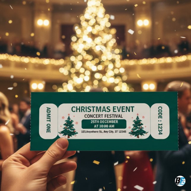 Christmas Event,Festival Concert Entry Pass Ticket Invitation (#christmas)