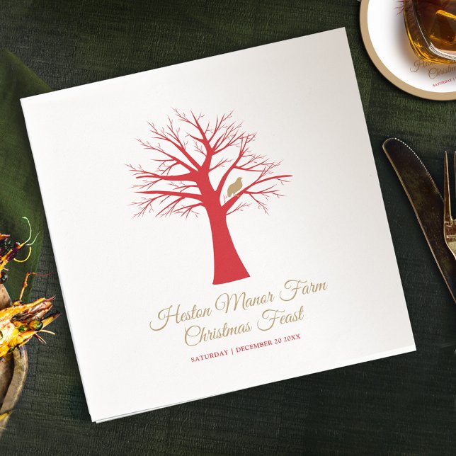 Christmas event partridge in a tree custom napkin (Creator Uploaded)
