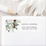 Christmas evergreen festive return Address Label<br><div class="desc">Christmas evergreen festive return Address Label
Matching items available.</div>