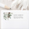 Christmas evergreen festive return Address Label