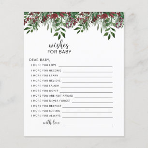 Christmas evergreen wishes for baby