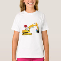 Christmas Excavator Construction Truck