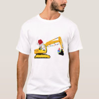 Christmas Excavator Construction Truck