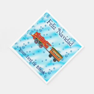 Christmas Express - Feliz Navidad Napkin