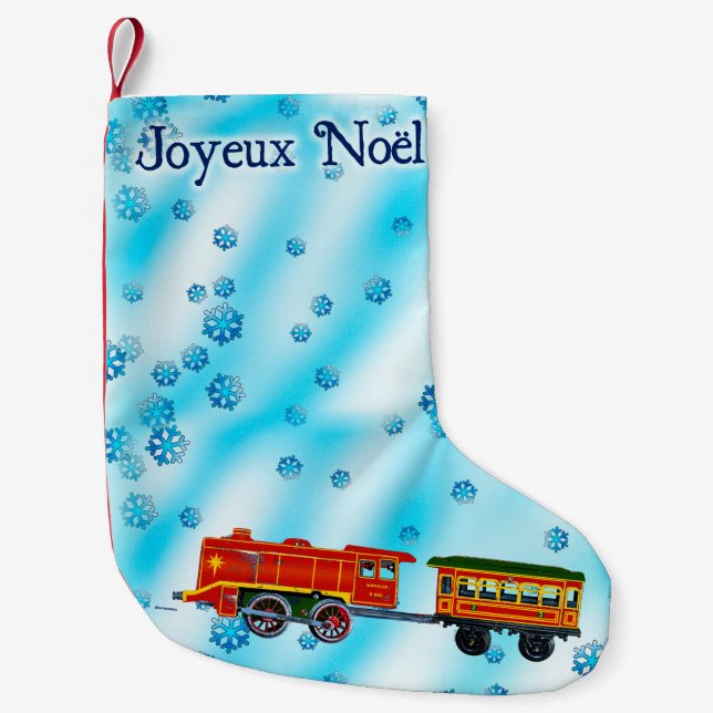 Christmas Express - Joyeux Noël Small Christmas Stocking (Front)