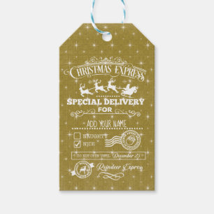 Christmas express special delivery gift tags