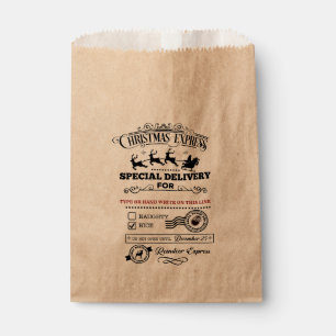 Christmas Express Special Delivery NICE Treat Favour Bag