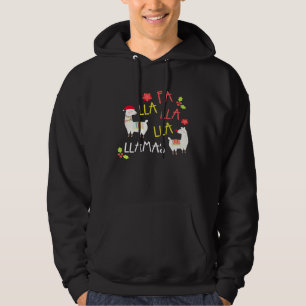 Christmas Fa La La Llama Singing Cute Hoodie