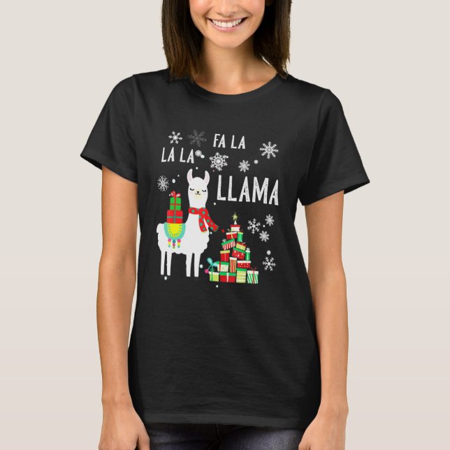 Christmas fa la la llama Ugly Christmas Sweaters (Front)