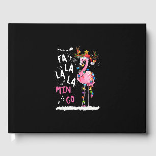Christmas - Fa-La-La Mingo Flamingo With Christmas Guest Book