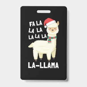 Christmas Fa La Llama Essential Badge