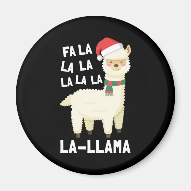 Christmas Fa La Llama Essential Magnet (Front)