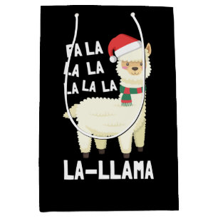 Christmas Fa La Llama Essential Medium Gift Bag