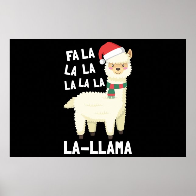 Christmas Fa La Llama Essential Poster (Front)