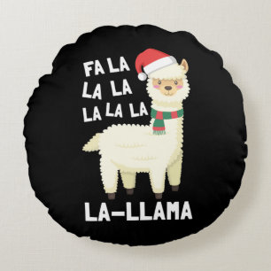 Christmas Fa La Llama Essential Round Pillow
