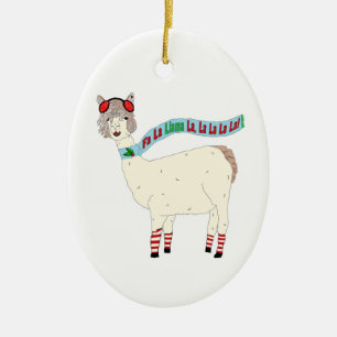Christmas Fa La Llama La La La La La Ornament