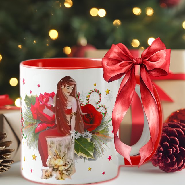 Christmas Fairy & Candy Canes Mug (Creator Uploaded)