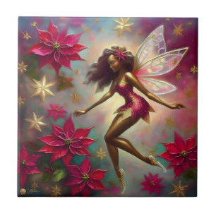 Christmas Fairy Collection - Brown Natural Hair Tile