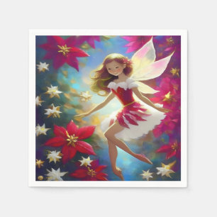 Christmas Fairy Collection - Copper Ginger Hair Napkin