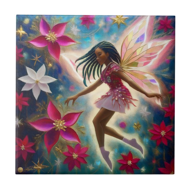 Christmas Fairy Collection - Cornrows Braids Hair Tile (Front)