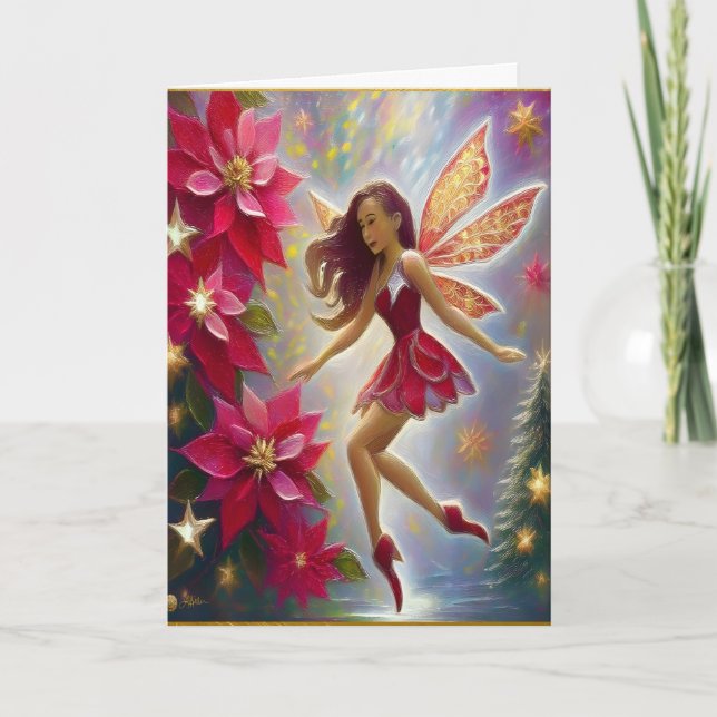 Christmas Fairy Collection - Light Auburn Hair Card (Front)