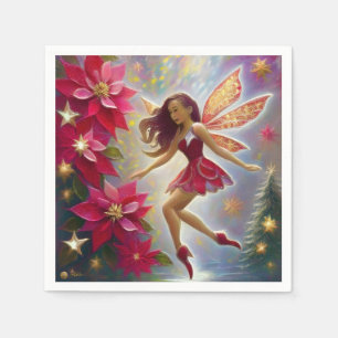 Christmas Fairy Collection - Light Auburn Hair Napkin