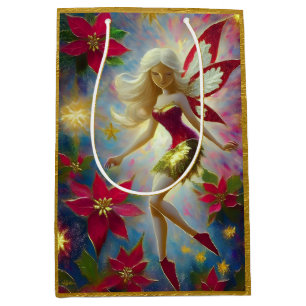 Christmas Fairy Collection - Platinum Blonde Hair Medium Gift Bag