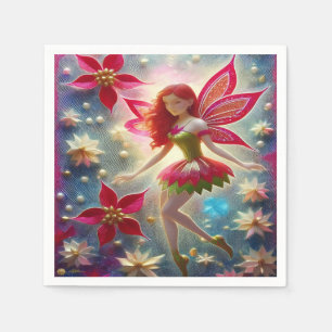 Christmas Fairy Collection - Red Hair Napkin
