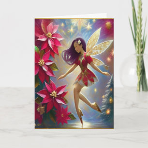 Christmas Fairy Collection - Straight Plum Hair Card