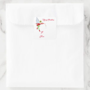 Christmas Fairy Gift Tag Stickers