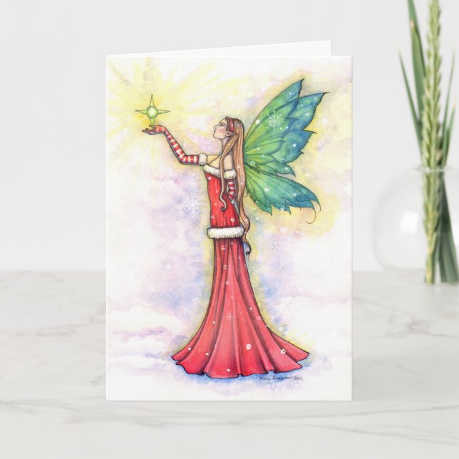 Christmas Fairy Greeting Card by Molly Harrison (Front)