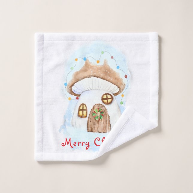 Christmas fairy house (Gant de toilette)