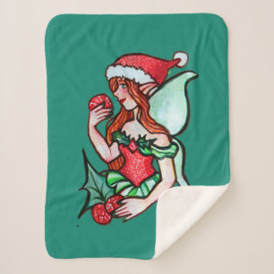 Christmas Fairy Sherpa Blanket