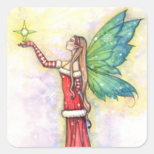 Christmas Fairy Stickers by Molly Harrison