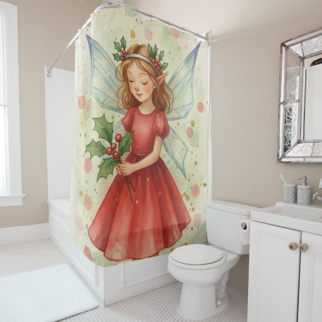 Christmas Fairy Watercolor Art Holiday (In Situ)