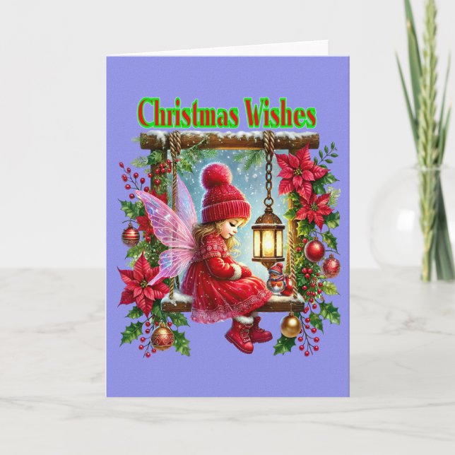 Christmas fairy wishes card (Front)