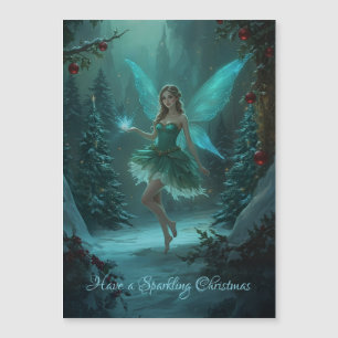 Christmas Fairy with Spark of Magic Magnetic Card