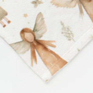 Christmas Fairytale Cosy Blanket Gold Neutrals