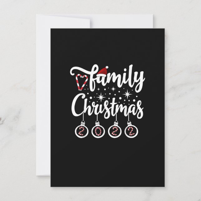 Christmas Family 2022 Cute Family Christmas 2022 Invitation (Front)
