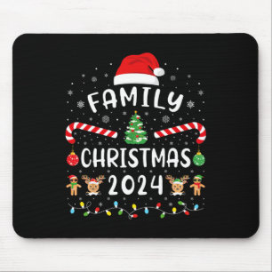Christmas Family 2024 Elf Squad Santa Xmas Holiday Mouse Pad