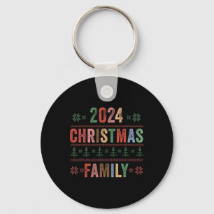 Christmas Family 2024 Matching Family Group Xmas H Keychain