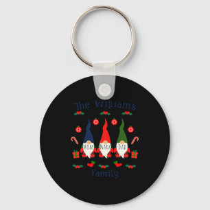Christmas Family Gnomes Cute And Funny T Shirt Keychain