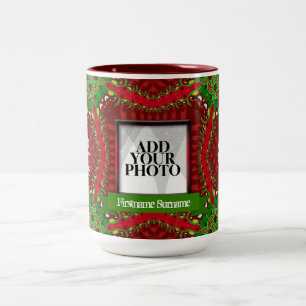 Christmas Family Holidays Custom Photo Mug