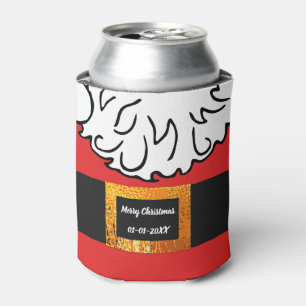 Christmas family keepsake Santa Claus pattern Can Cooler