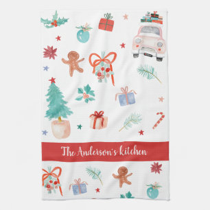 Christmas Family Kitchen Custom decor Towel