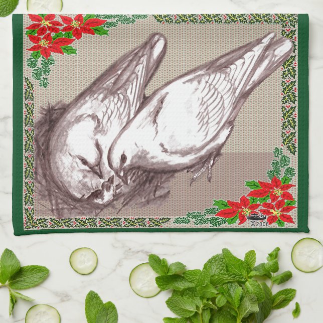 Christmas Family Kitchen Towel (Folded)