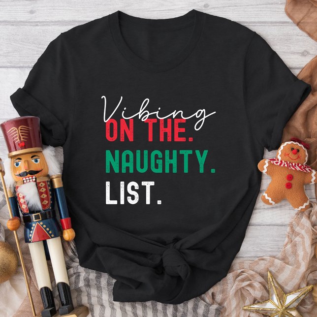 Christmas Family Matching Funny Naughty List Gen Z T-Shirt (Creator Uploaded)